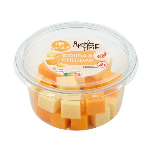 Carrefour Sensation Apero Time Gouda & Cheddar 130 g