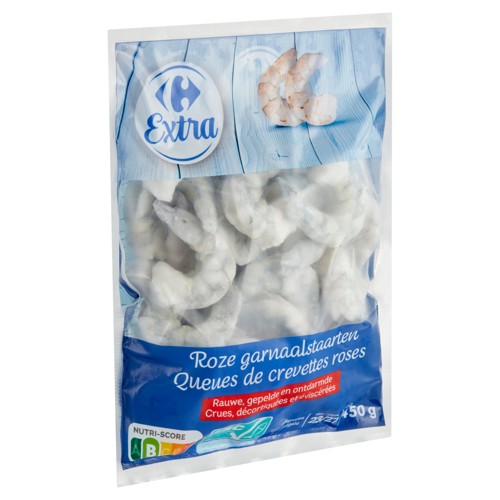 Carrefour Extra Queues de Crevettes Roses 450 g