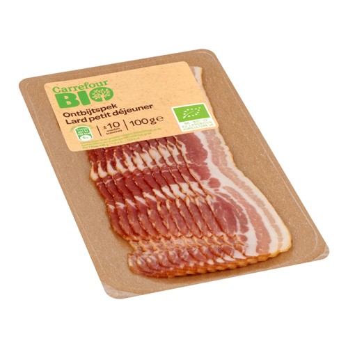 Carrefour Bio Lard Petit Déjeuner 100 g