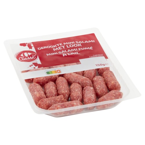 Carrefour Classic'' Mini Salami Fumé à l''Ail 150 g