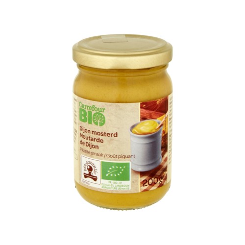 Carrefour Bio Moutarde de Dijon 200 g