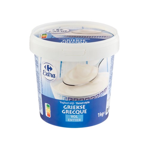 Carrefour Extra Yaourt Style Grecque Entier 1 kg