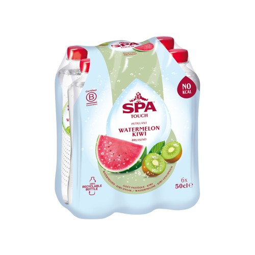 SPA TOUCH Eau Minérale Pétillante pastèque kiwi 6 x 50 cl