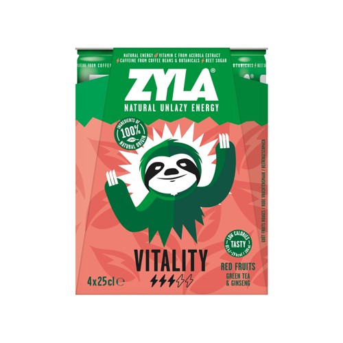 ZYLA VITALITY Red Fruit energy 4 x 25cl
