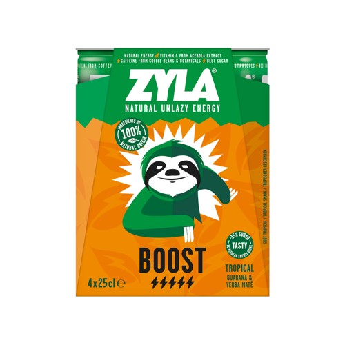 ZYLA BOOST Tropical energy 4 x 25 cl
