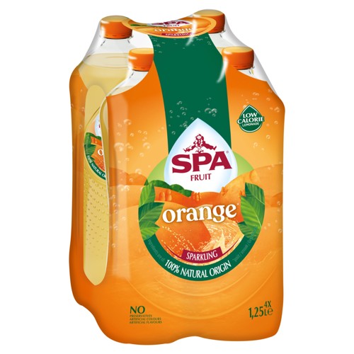SPA Fruit Limonade pétillante au fruit Orange 4 x 1.25 L