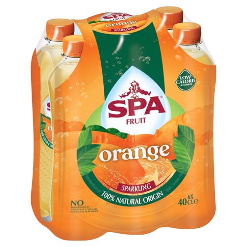 SPA Fruit Limonade pétillante au fruit Orange 6 x 40 cl
