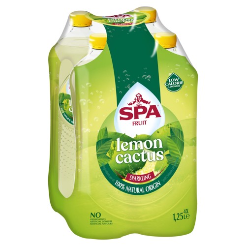 SPA Fruit Limonade pétillante aux fruits Citron Cactus 4 x 1.25 L