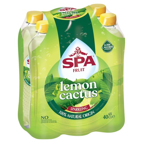 SPA Fruit Limonade pétillante aux fruits Citron Cactus 6 X 40 cl