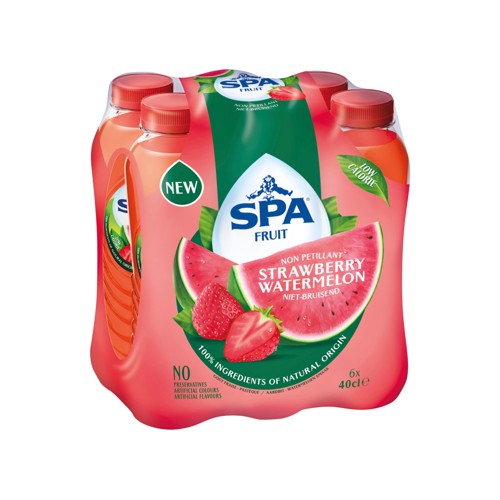 SPA Fruit Limonade non pétillante aux fruits Fraise Pastèque 6 X 40 cl