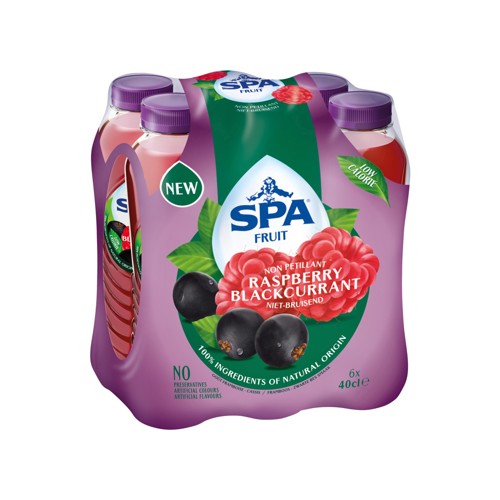 SPA Fruit Limonade non pétillante aux fruits Framboise Cassis 6 x 40cl