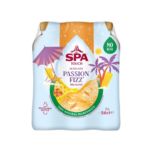 SPA TOUCH Eau Minérale Pétillante Passion Fizz 6 x 50 cl