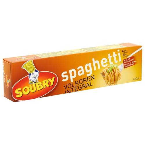 Soubry Pâtes Spaghetti Intégral 500g