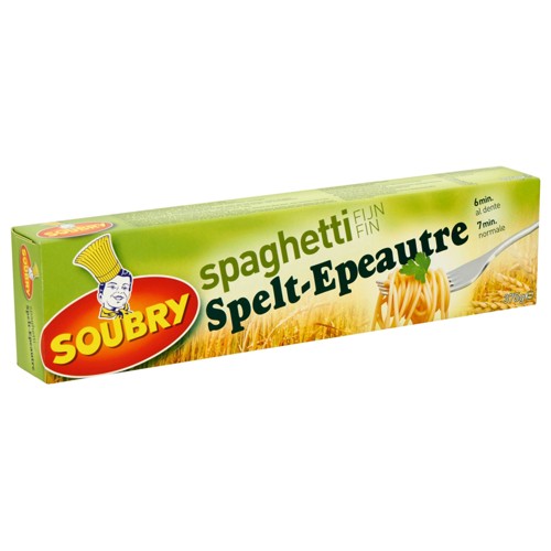 Soubry Pâtes Spaghetti fin Épeautre 375g