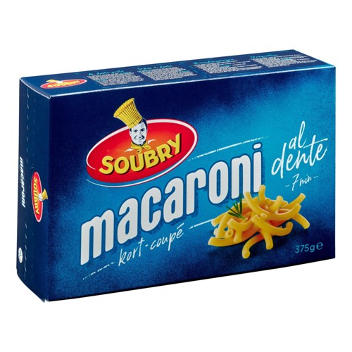 Soubry Pâtes Macaroni coupé 375g