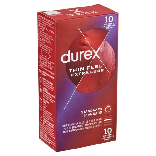 Durex Thin Feel Extra Lube 10 Condooms