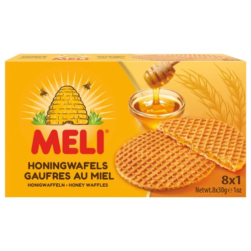 Meli Wafels met Honing 8x1 240g