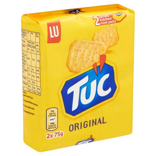 LU Tuc Original Crackers Salt 2 x 75 g