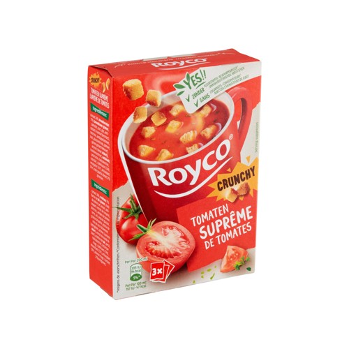 Royco Soep Tomaten Crunchy 3st 62,1g