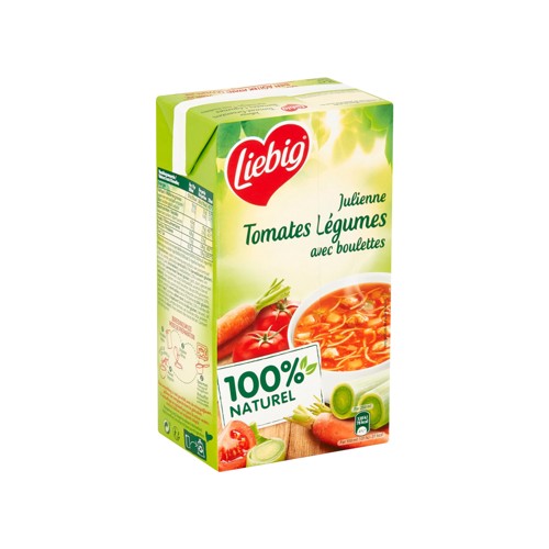 Liebig Julienne Tomates Légumes avec Boulettes 1 L
