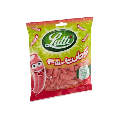 Lutti Fili-Tubs Aardbei 200g