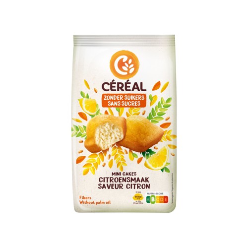 Céréal Sans Sucres Mini Cakes Saveur Citron 7 x 28 g