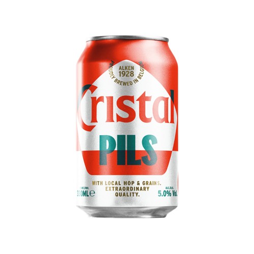 Cristal Bière blonde Pils 5% ALC 33cl Canette
