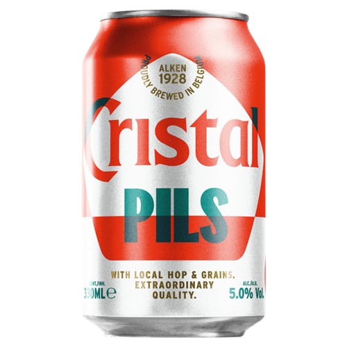 Cristal Alken Real Belgian Lager Blik 33 cl