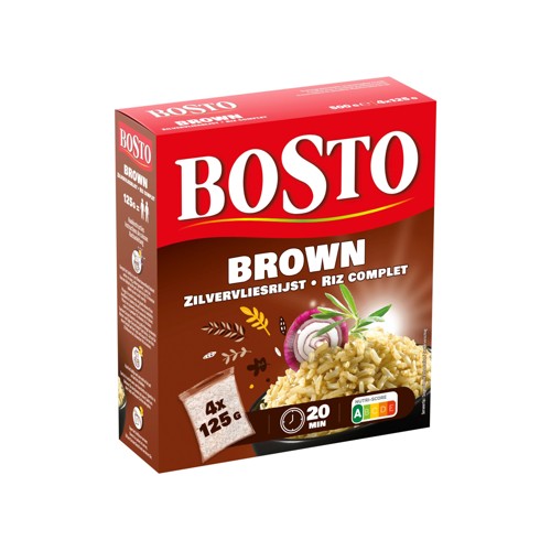 Bosto Zilvervliesrijst 4x125g