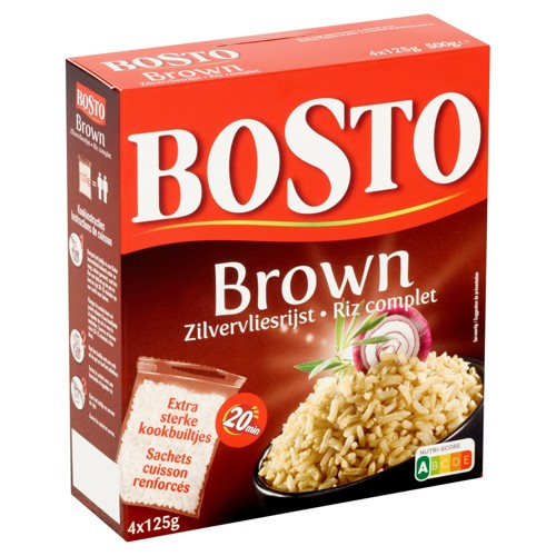 Bosto Zilvervliesrijst 4x125g