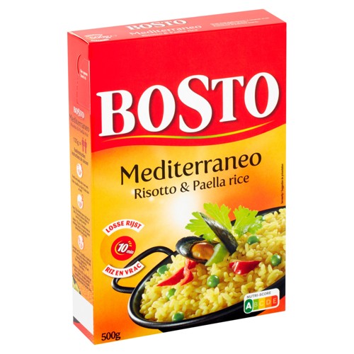 Bosto Mediterraneo Risotto & Paella Rice 500 g