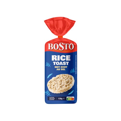 BOSTO RIJST CRACKERS ZEEZOUT 130G
