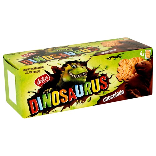 Lotus Dinos Chocolade Fondant 4x3st 225g