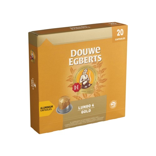 DOUWE EGBERTS Café Capsules Lungo 4 Gold 20 Pièces