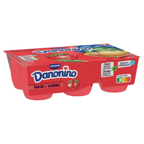 Danonino Fromage Frais Fraise Maxi pour les Enfants 6 x 100 g
