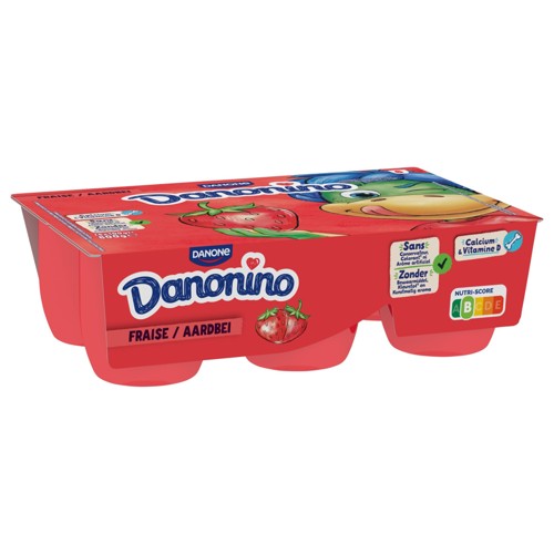 Danonino Fromage Frais Fraise Maxi pour les Enfants 6 x 100 g