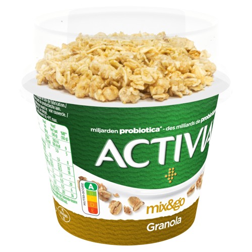 ACTIVIA Mix & Go Yaourt Granola - Pasteurisé - Probiotiques - 190g