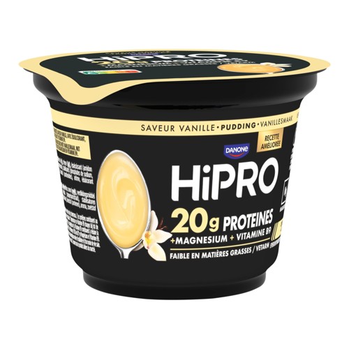 DANONE HIPRO 20g Proteines Pudding Saveur Vanille 0% 200g