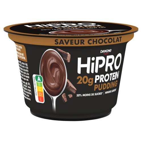 DANONE HIPRO 20g Proteines Pudding Saveur Chocolat - Pasteurisé - Faible  m.g.  200g