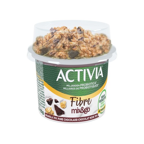 Activia Fibre Mix & Go Granola Chocolat Noir 70% 165 g