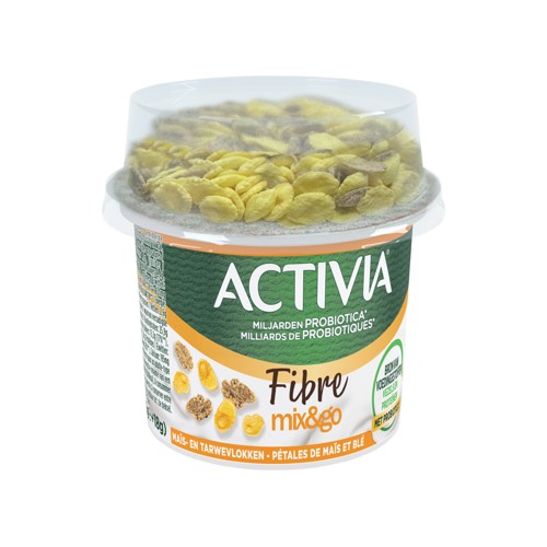 Activia Fibre Mix & Go Pétales de Maïs et Blé 163 g