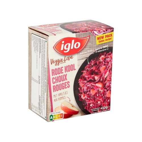 Iglo Veggie Love Choux Rouges aux Pommes 450 g