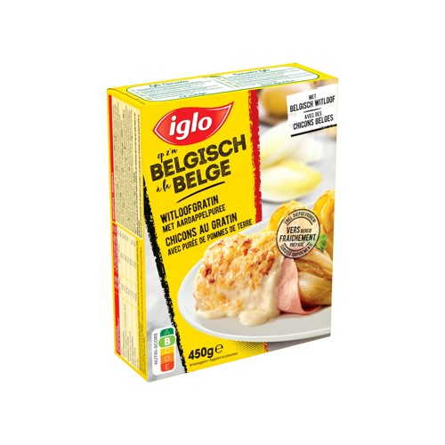 Iglo Chicons au gratin à la purée de pommes de terre 1 portion 450 g