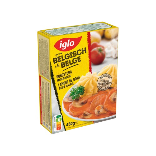 Iglo Langue de Buf Sauce Madère 1 portion 450 g