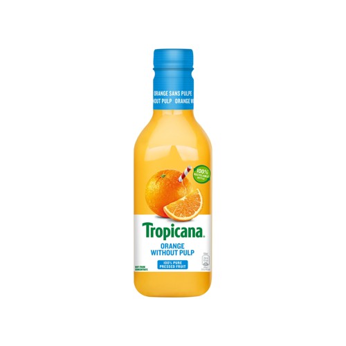 Tropicana Jus de Fruit Frais Orange Sans Pulpe 90 cl
