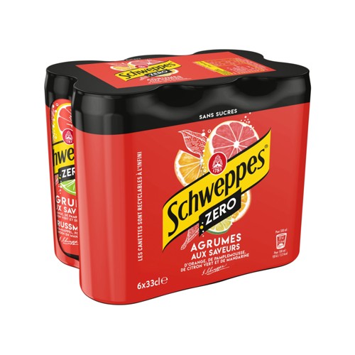 Schweppes Agrumes Zero 6x33CL