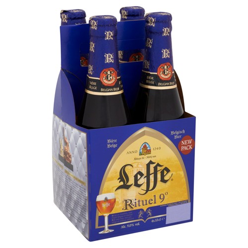 Leffe Belgian Abbey Beer Ritual Bottles 9% 4 x 33 cl