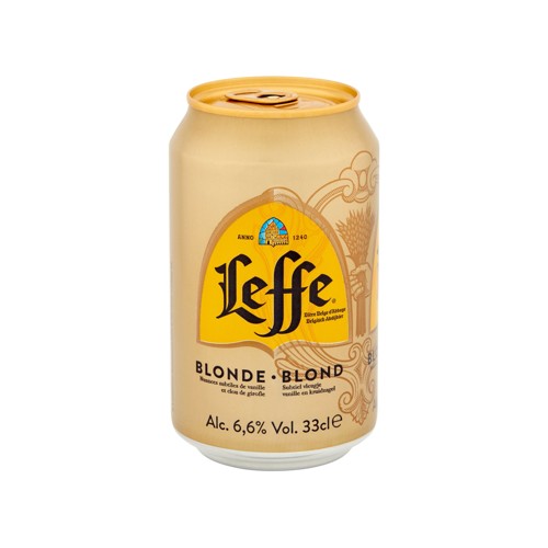 Leffe Bière Belge d''Abbaye Blonde Canette 33 cl