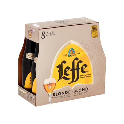 Leffe Abdijbier Blond Flessen 8x33cl