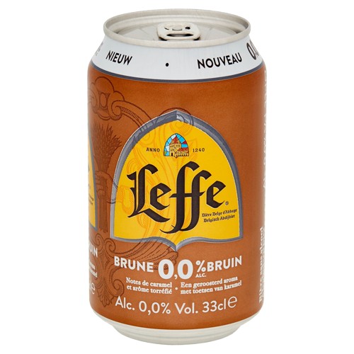 Leffe Bière Belge d''Abbaye Brune 0.0% Alc. Canette 33 cl